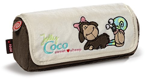 Nici 38261 - Mäppchen zum Rollen Jolly Coco Plüsch, 19 x 7 x 7 cm