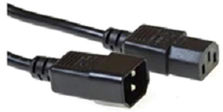 Microconnect Power Cord 1.2 m Extension C13-C14, Black.