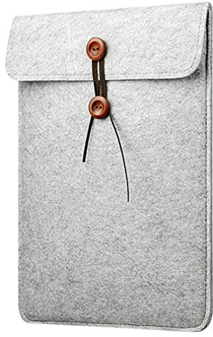 Custodia Protettiva per iPad Pro MacBook Pro Retina/MacBook Air/Laptop/Notebook/Computer PortatileBorsa in Feltro 15 Pollici Grigio