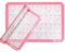 Aprince Silicone Baking Mat Set of 2 Half Sheets for Macarons - Non Stick Cookie Sheet Professional Grade (2) (Pink)