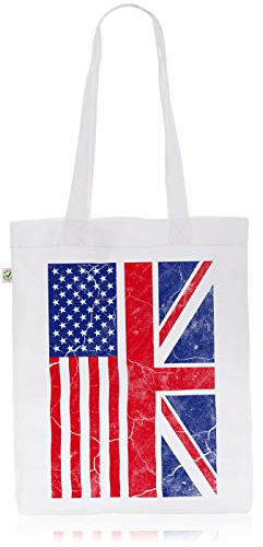 style3 USA Amerika Union Jack Biobaumwolle Beutel Jutebeutel Tasche Tote Bag Flagge Flag