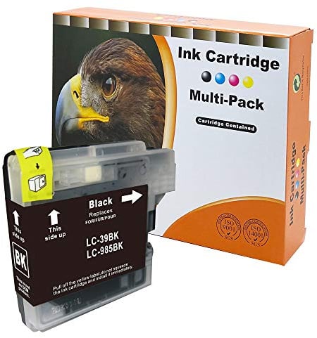 1x Druckerpatrone Black kompatibel zu LC-39 LC-975 LC-985 Brother DCP J125, J140, J315, J515 / MFC J220, J265, J410, J415