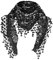 YEBIRAL Heißer Verkauf Damen Schal Lace Frauen Accessoires Tücher Halstuch Dreieck Schals 15 Farben(Schwarz)