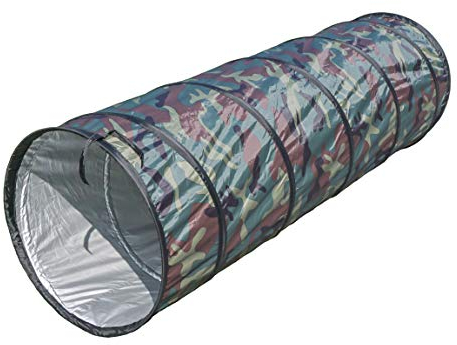 NARMAY® Play Tunnel Camouflage Pop Up Tunnel For Kids Indoor/Outdoor Fun – 48 (Dia.) x 148 cm