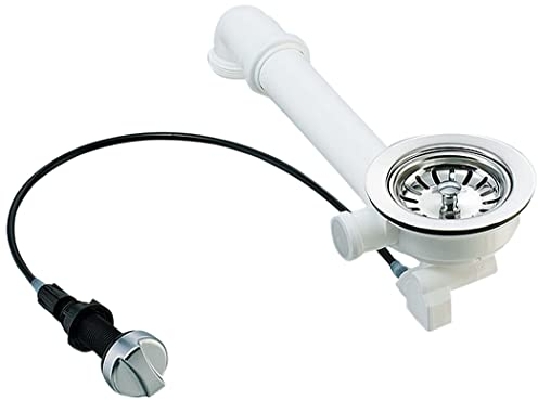 Válvula universal con extensión - Para fregaderos de cocina con control de rotación excéntrico - Producto de calidad fabricado en Alemania - Ø114 mm