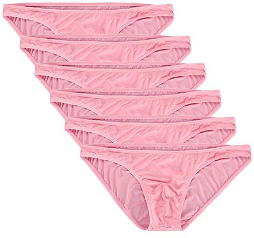 Summer Code Homme Slip sous-vêtement Ficelle Lot de 2/6, Lot de 6 Rose, L