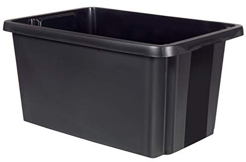 Curver Essentials Box 45 l, schwarz, OPP Box, 38,7 x 56 x 29,1 cm