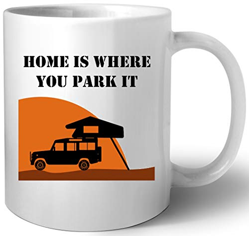 Home Is - Defender 110 - Roof Tent Keramik Tassen Mug