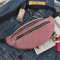 UKKD Poitrine pour Homme et Femmes - Banane en Velours Côtelé et Canvas - Fanny Pack Argent Voyage Mode Téléphone Case Bum Ceinture, Rose