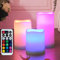 yucanucax Remote Control flameless LED Candle Light, Outdoor/Indoor Color Changing Plastic Candle, Set of 3 use 3AAA Battery…