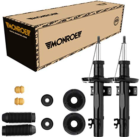Monroe 2 Stoßdämpfer Vorne + Domlager und Staubschutz für Seat Ibiza 4 VW Polo
