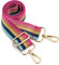 ZOUIQSS Damen Goldfarbene Bunter Schultergurt längenverstellbarer Tragegurt Schultergurt 3.8cm breit 73-125cm-Schultergurt für Handtaschen (rainbow2)