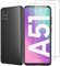 NEW'C Hülle für Samsung Galaxy A51 Ultra Thin Silikon Schwarz und 2 × Panzer Schutz Glas für Samsung Galaxy A51 - Anti Scratch