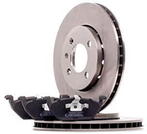 RIDEX 3405B1128 Bremsenset Vorne Belüftet 256mm - Bremsen Set mit Bremsscheiben und Bremsbeläge Satz