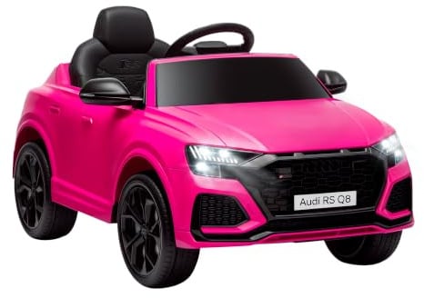 HOMCOM Audi RS Q8 Licensed Kids Electric Car 6V for 3-5 Years Old Pink | Kids' Electric Ride on, Remote Control, 7Ah Big Battery, Lights, Bluetooth, Music, USB