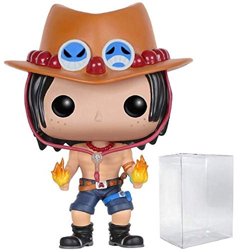 POP One Piece - Portgas D. Ace Funko Pop! Vinyl Figure (Bundled with Compatible Pop Box Protector Case) Multicolor 3.75 inches