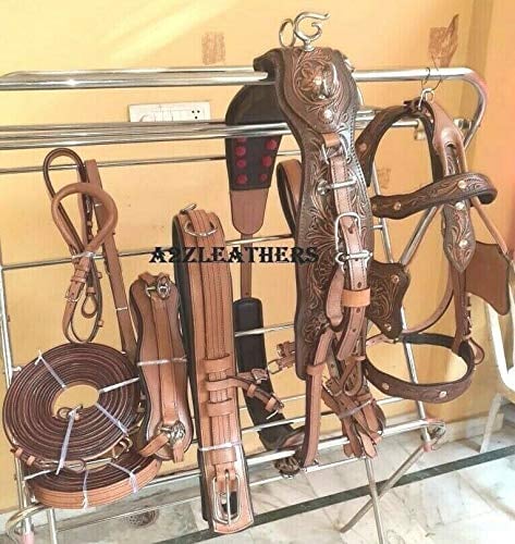 Equestrian Universe Premium Synthetik-Lack-Nylon-Hundegeschirr für das Reit-Universum, Größe - Pony