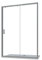 Box Doccia Nicchia 140 cm Mod. Sicily 2 Ante Apertura Scorrevole Vetro Temperato 6mm Trasparente Profili in Alluminio Cromato Flat Design Maniglia in Abs Cromato