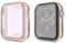 Case Hülle mit Displayschutz Kompatibel mit Apple Watch Series 3/2/1 38mm, TPU Rundum Schutzhülle Ultradünne Weiche Schutz Case für iWatch Series 3 38mm - Roségold