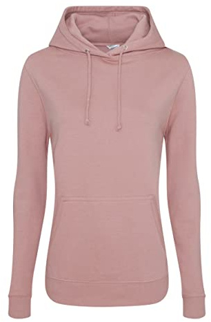 AWDis JH01F Ladies College Hoodie - Dusty Pink - XS