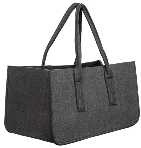 Brandsseller Praktische Filz Einkaufstasche ca. 50 x 25 x 25 cm Shoppingbag Freizeittasche Aufbewahrungsbehälter