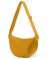 GSenhui Crossbody Bag Damen Halbmond Schultertasche, Hobo Halfmoon Bag Einfarbige Umhängetasche Damen Kleine für Damen Reisen, A 05-gelb