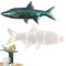 Pratvider Fisch-Harz-Form | 26cm Fisch Silikonformen für Epoxidharz - Große Ozeantier-Silikonformen für Harzguss, Handwerk, Heimfisch-Wandkunst-