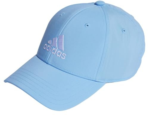 adidas Unisex Embroidered Logo Lightweight Baseball Cap, Blue Burst/White, XS