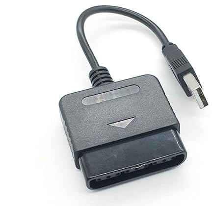 YANHAO [Videospielteile] 10 Stück for PS1 PS2 PlayStation Dualshock 2 Joypad Gamepad auf 3 PS3 PC USB Games Controller Adapter Konverterkabel ohne Treiber [Ersetzen]