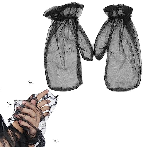 1 Paio di Guanti Antizanzare, Guanti Anti-Zanzare Ape Bug Insetto Fly, Guanti Mesh per Protezione delle Mani, Guanti Resistenti, Accessori da Campeggio per Pesca All' Esterno Del Giardino Apicoltura
