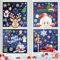 Pegatinas Navidad para Ventanas y Puertas - Decoración Hogar Vinilos Papá Noel Reno - Grandes Adornos para Cristales y Escaparate