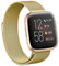 Edelstahl Armband kompatibel mit Fitbit Versa 1/Versa 2 Armband,Metallarmband Sport Ersatzband Uhrenarmband mit Magnetschließe für Fitbit Versa 2/Versa 1 Milanaise-Armband Frau Mann，Gold，S