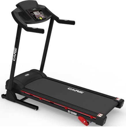 Care Fitness - Vernetztes Laufband CT-5588-2 – elektrisches Laufband, neigbar und faltbar – bis zu 16 km/h – 3 Neigungsstufen – 12 Programme – Kinomap