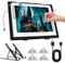 elice Leuchttisch A4 als 5D Diamond Painting Zubehör,36x27CM Ultra dünn Lichtpad,Dimmbarer Leuchtplatte mit Faltbar Ständer/clips,Leuchtplatte a4 für Diamantmalerei,Zeichnen Skizzieren,Tattoo,Designen