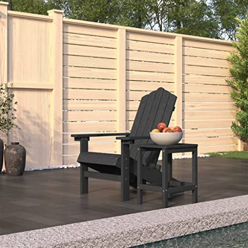 DYRJDJWIDHW klappstuhl bis,klappsessel,Camping Stuhl,rattansessel,Adirondack-Gartenstuhl mit Tisch HDPE Anthrazitstapelstuhl,klappstuhl Holz,campingstuhl mit Tisch,gartenstuhl,Sun Garden,