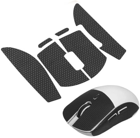 XUKZIMA 1 Satz Anti-Rutsch-Mausaufkleber für Logitech G Pro X Superlight Wireless Mouse Grip Tape für GPW X Superlight Gaming Mouse Grip Sticker für G Pro X Wireless Mouse Schwarz