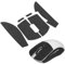 XUKZIMA 1 Satz Anti-Rutsch-Mausaufkleber für Logitech G Pro X Superlight Wireless Mouse Grip Tape für GPW X Superlight Gaming Mouse Grip Sticker für G Pro X Wireless Mouse Schwarz