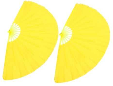 Alipis 2stücke Faltbare Chinesische Handfächer Aus Stoff Für Tanz Und Fest Dicker Fächer Im Traditionellen Stil Tragbar Für Line Dance Und Kirchendekoration