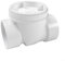Clapet anti-retour en plastique PVC, valve anti-retour pour éviter le refoulement des eaux usées, convient pour divers systèmes de drainage (7,6 cm)