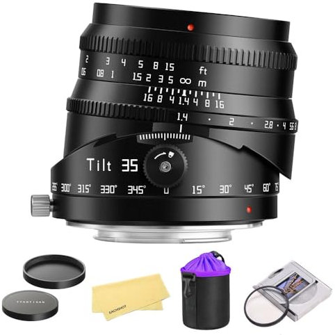 TTArtisan APS-C 35mm F1.4 Tilt Lens Large Aperture Manual Lens for M43 Mount Cameras Compatible with Olympus and Panasonic