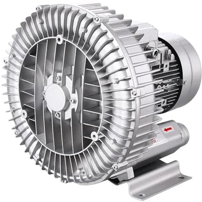 Ventilateur Vortex Haute Pression 1 pièce – Souffleur centrifuge Industriel for aération d'étang à Poissons, Double Usage de soufflage et d'aspiration(550W 380V Three-phas)