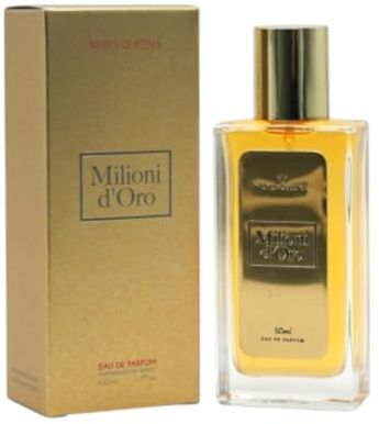 Everlyx Milioni d'Oro Eau de Parfum, 50 ml Pour Homme, intensiver und raffinierter Herrenduft mit holzigen und würzigen Noten, eleganter Stil und langlebig