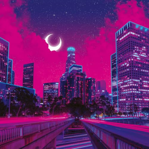 Ravensburger Puzzle 12001979 – Neon Collection: Los Angeles – modernes, quadratisches Foto-Puzzle mit 500 Teilen, leuchtet in Neon-Pink, perfekt für Design- und Puzzlefans ab 12 Jahren