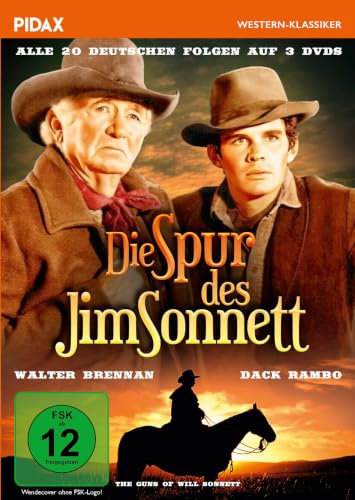 Die Spur des Jim Sonnett (The Guns of Will Sonnett) / Alle 20 deutsch synchronisierten Folgen der Westernserie mit Oscar-Preisträger Walter Brennan (Pidax Western-Klassiker) [3 DVDs]