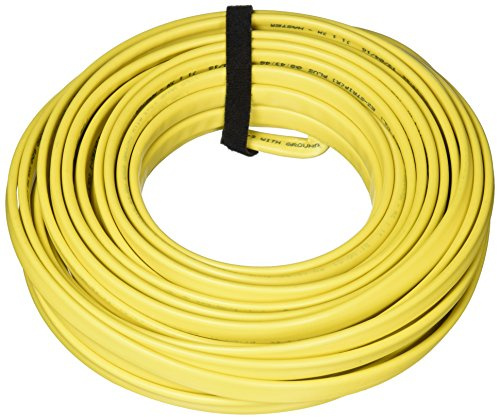 cerrowire 147 – 1603br 50-Feet 12/3 nm-b sólido con cable de toma a tierra, color amarillo