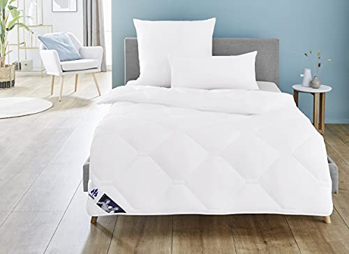 Irisette Edition Sommerdecke- Produziert in Deutschland - leichte Bettdecke für den Sommer mit Bezug aus softer Microfaser, 155 x 220 cm, Öko-Tex zertifiziert