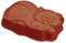 Happy flex Happyflex Katzenkuchenform, Fassungsvermögen 2,15 Liter, Silikon, rot, 32.5x19x6 cm