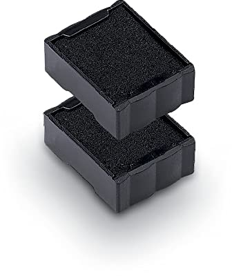Trodat 1103551 Ersatzkissen 1103551 für Printy 4921 – Stempelfarbe schwarz, Abdruck 12x12mm, 2er-Pack