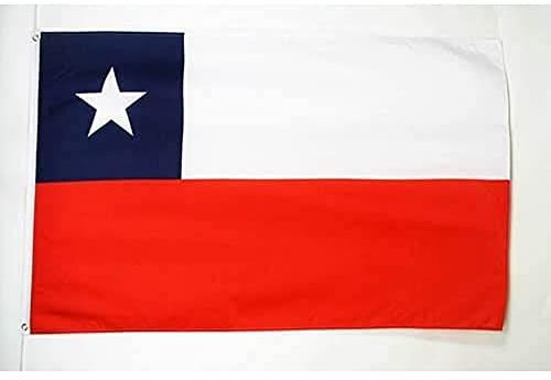 AZ FLAG - Flagge Chile - 150x90 cm - Chilenische Fahne 100% Polyester mit Messing-Ösen - 110g
