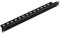 NavePoint 1U Rack Mount Cable Management Panel with Tidy Brush Slot for Cable Entry for 19-Inch Rack Or Cabinet Black